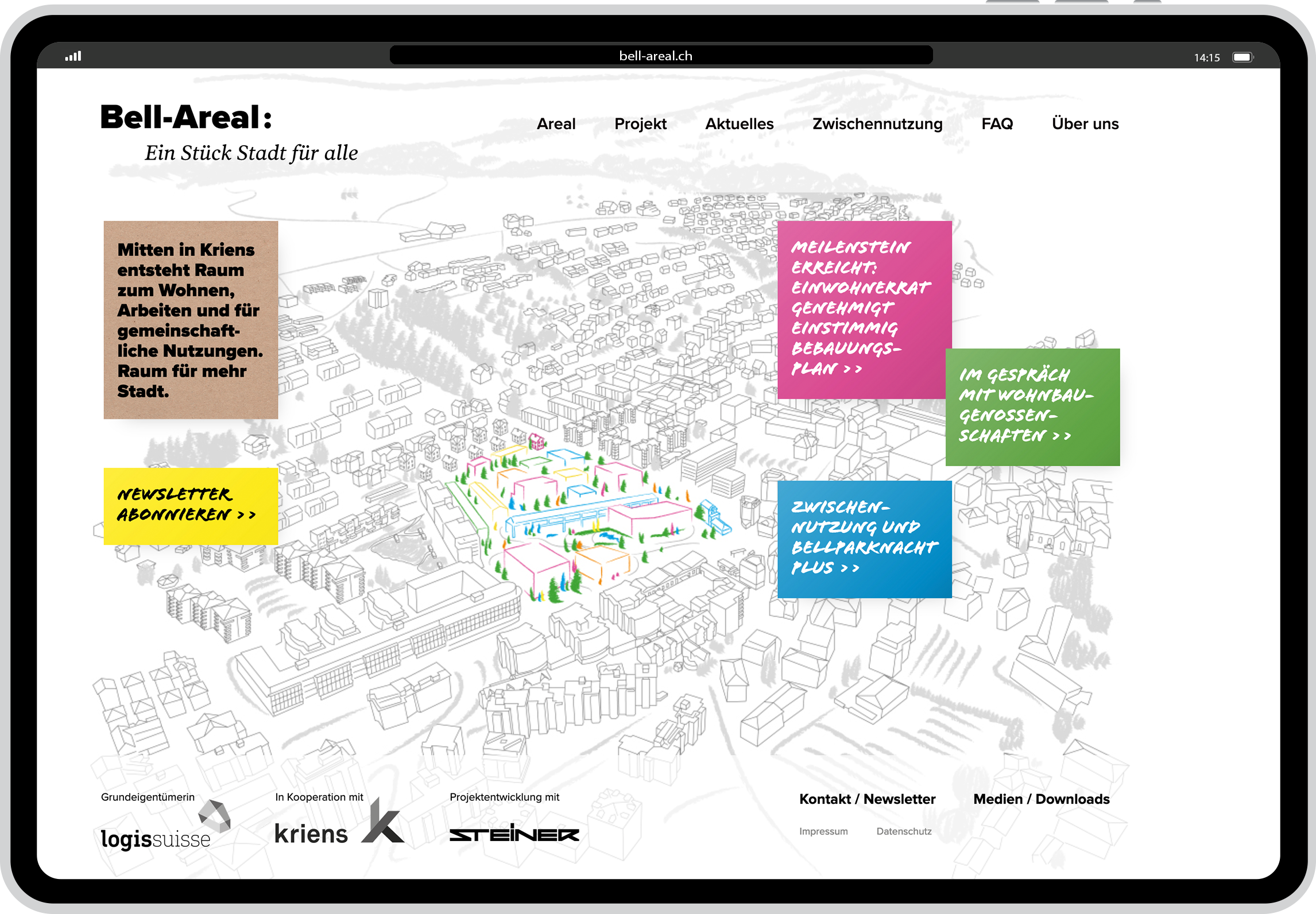 Vorfreude auf die Umnutzung des Industrieareals wecken.