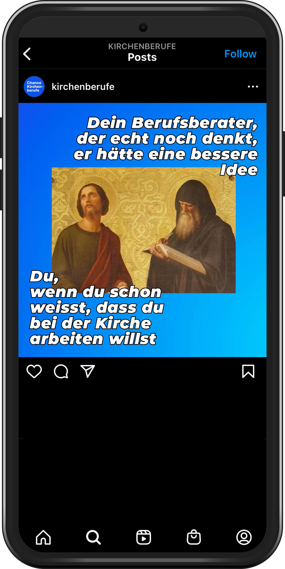 Nachwuchs für Kirchenberufe finden.